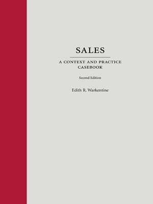 cover image of Sales: A Context and Practice Casebook